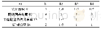 表3 A1-B1～B4判断矩阵