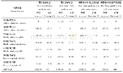 《表4 不同地貌类型面积的分区统计》