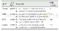 表1 定量RT-PCR引物序列