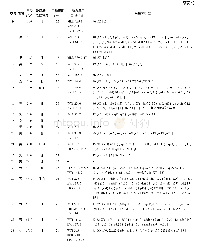 《表4 28例急性巨核细胞白血病患者临床资料及实验室检查结果》