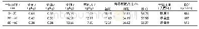 表1 土层0～60 cm土壤理化性质