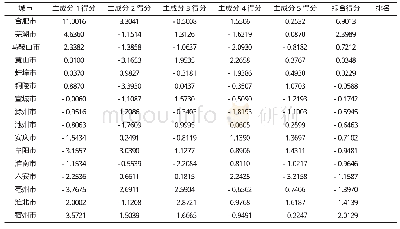 《表3 安徽省各城市竞争力评价得分及排序》