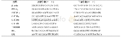 《表1 荧光定量PCR引物序列》