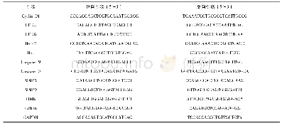 《表1 实时荧光定量PCR中的引物序列》