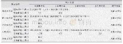 表4 各隧道不同斜井方案下工期汇总