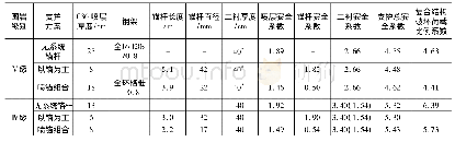 《表4 初支与二衬共同作为承载主体 (方案二) 的支护参数与安全系数》