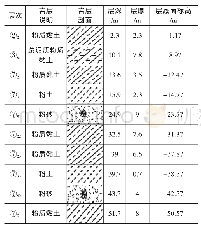 《表1 9-4桩地层参数统计表》