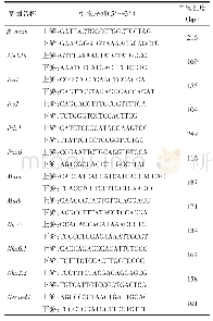 《Tab.1 Sequences of primers for qPCR表1定量PCR引物序列》