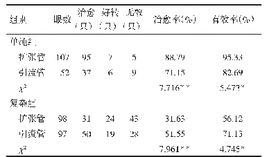 《表3 2种人工泪管的疗效对比》