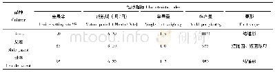 《表4 L4-2与父母本经济性状对比》