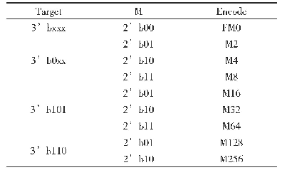 表1 Miller码扩展指示