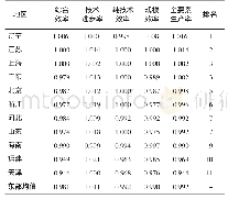 《表1 中医医院医疗资源配置效率》