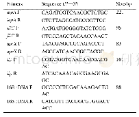 表1.本实验RT-PCR所用引物