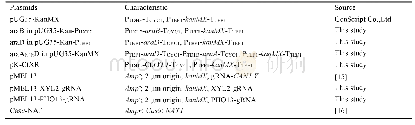 《表2.本研究所用主要质粒》
