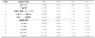 表3 雪峰山中段金矿矿集区成矿预测变量先验概率