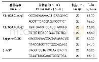 《表2 荧光定量PCR的基因和引物信息》