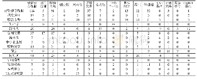 表4 1989-2019年论文高频关键词共现矩阵