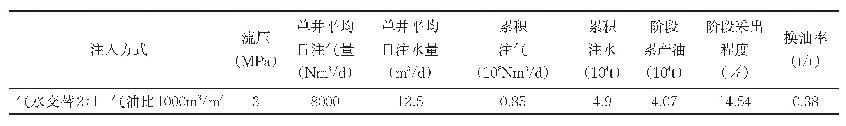 表1 方案设计：葡462区块氮气驱试验提高致密储层采收率研究