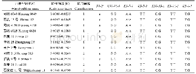 表5 在7个抗性标记位点上完全一致的11个小麦品种的抗虫性及其标记基因型