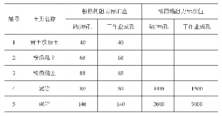 表1 A市某选煤厂建设项目桩体设计参数