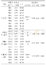 表2 各变量验证性因子分析结果
