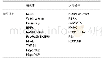 《表1 骨肉瘤信号通路分类》