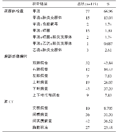 表2 患儿相关检查结果比较[n(%)]