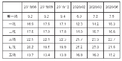 表1 拼多多用户城市等级分布(%)