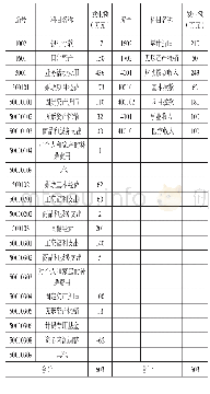 《表（2）财务会计体系科目余额表》