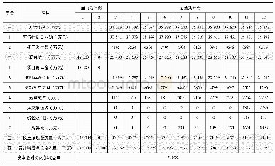 《表2 某产业园区PPP项目资本金现金流量表》