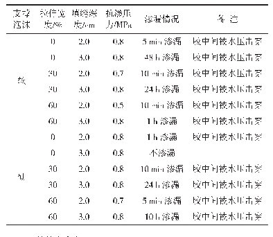 表8 不同填缝深度止水效果对比研究