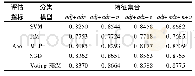 表3 不同特征集下的分类正确率