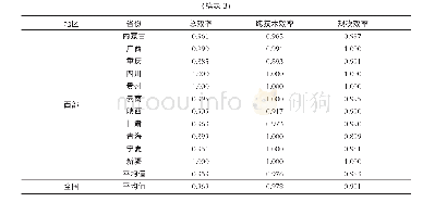 表3 2009—2016年中国30个省市自治区的创业绩效
