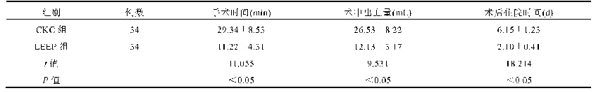 表2 两组患者手术指标比较(±s)