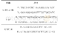 表1 RT-PCR引物序列表
