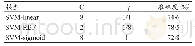 《表1 SVM核函数的最优参数》