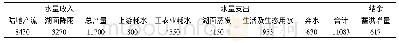 表6 流域多年平均水量平衡表