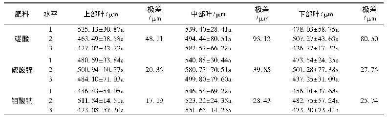 《表3 3种无机盐对油茶幼苗叶片厚度的影响》