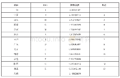 《表6 省级政府数据开放超效率排名》