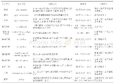 《表2 管网等相关名称标准定义统计表》