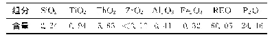 表1 独居石纯矿物多元素组成分析结果