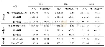 表2 2016—2018年成(川)渝劳动力流动情况