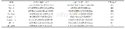《表1 实时定量RT-PCR引物序列及产物长度》