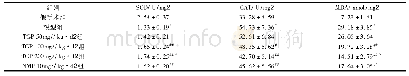 表2 TGP对缺血性脑损伤大鼠脑氧化应激指标的影响(n=10,±s)