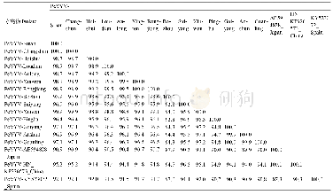 表3 贵州14个分离物的P0核苷酸序列同源性鉴定分析