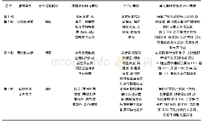 表1 4例患者发作类型、起源部位、癫痫发作时临床表现、VEEG及PSG统计