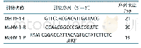 《表1 引物与探针序列：袋鼠疱疹病毒1型实时荧光PCR方法的建立》