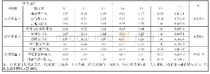 表4 指标值规格化处理及相对权重运算结果