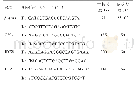 表1 qRT-PCR使用到的引物信息