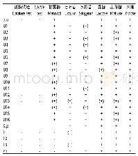 《表1 分离菌的生理生化鉴定》